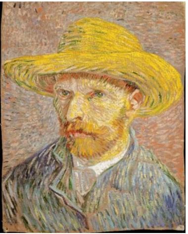 Vincent Van Gogh - Self-Portrait with Straw Hat