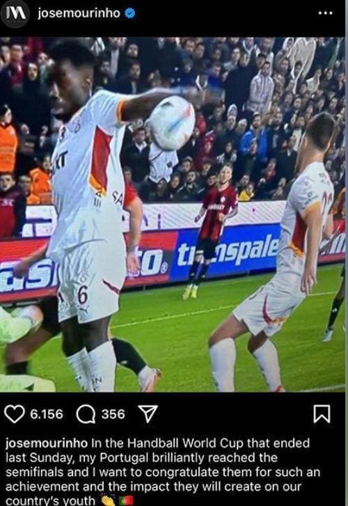 Mauro Icardi responds to Jose Mourinho's 'Handball World Cup' post