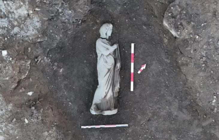 Two-meter Aphrodite Statue Found in Perge Ancient City
