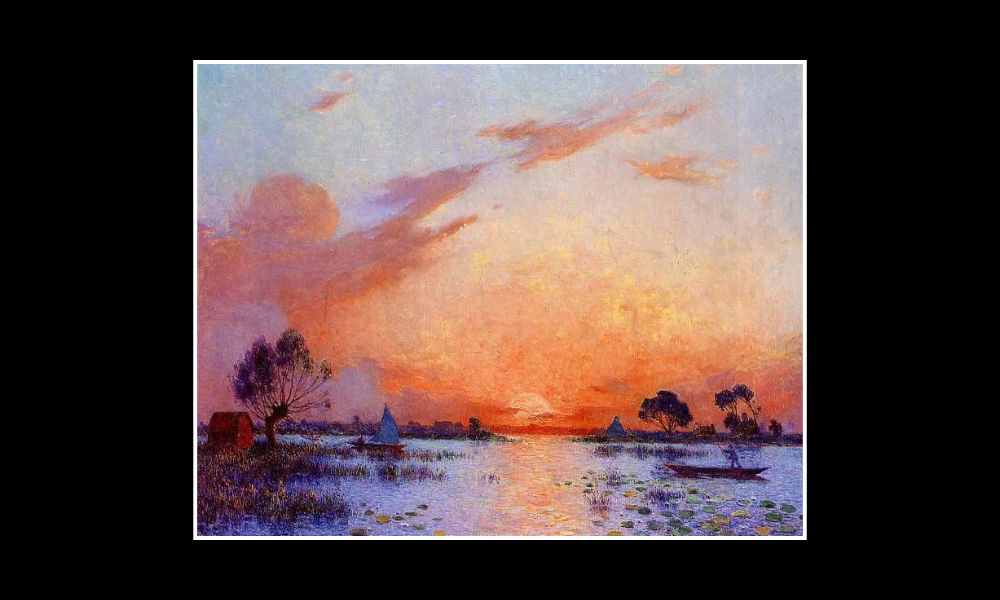 Sunset in Brière – Ferdinand du Puigaudeau