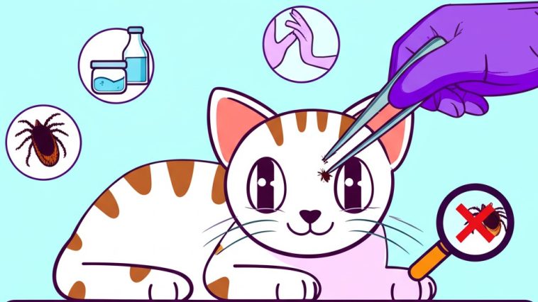 What Should I Do If a Tick Sticks to My Cat