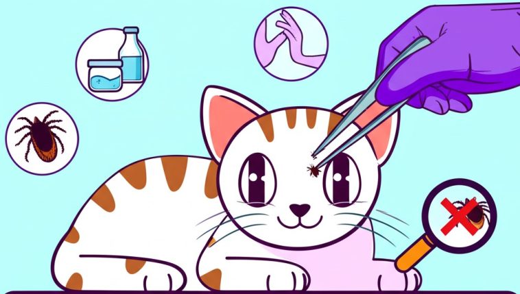 What Should I Do If a Tick Sticks to My Cat