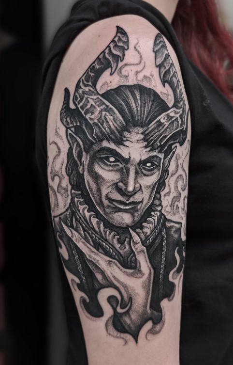 baldurs gate tattoo design