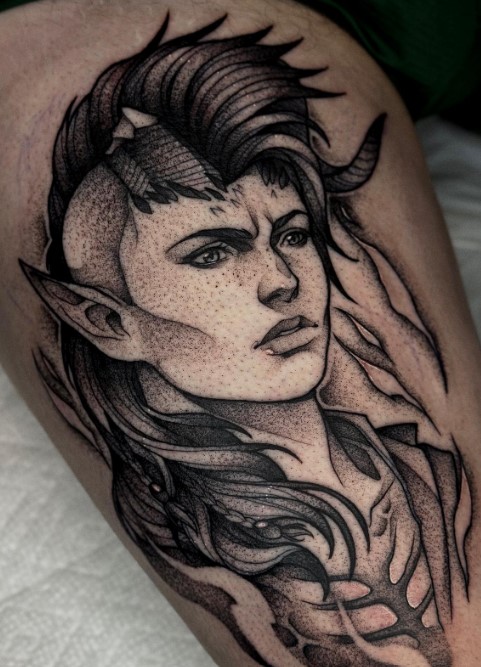 baldurs gate tattoo cool