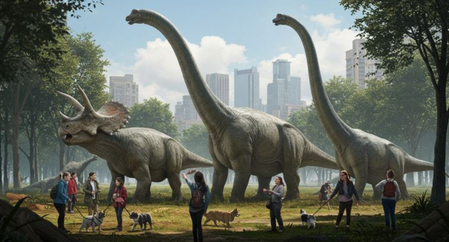 What If Dinosaurs and Humans Had Lived at the Same Time