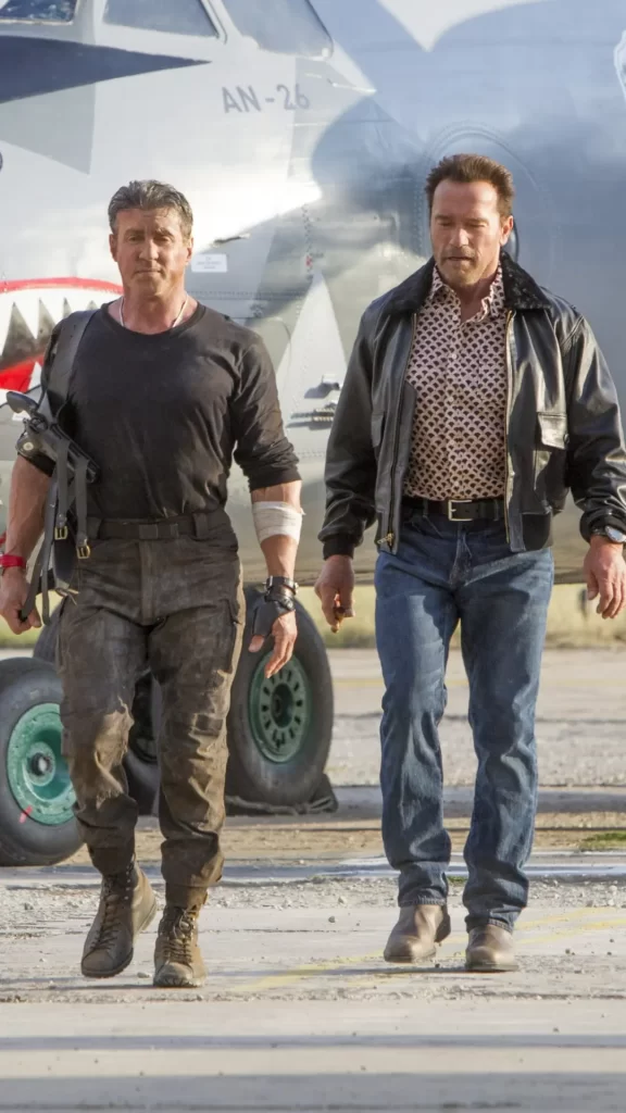 Arnold Schwarzenegger and Sylvester Stallone