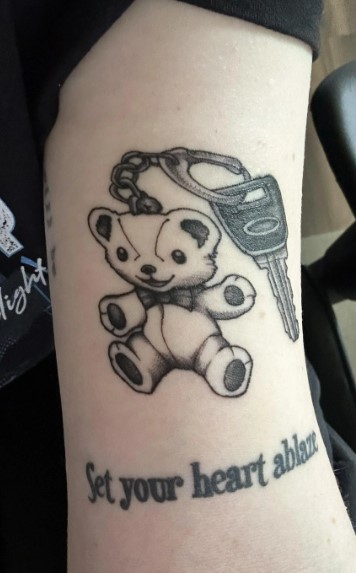 Resident Evil Tattoo bear