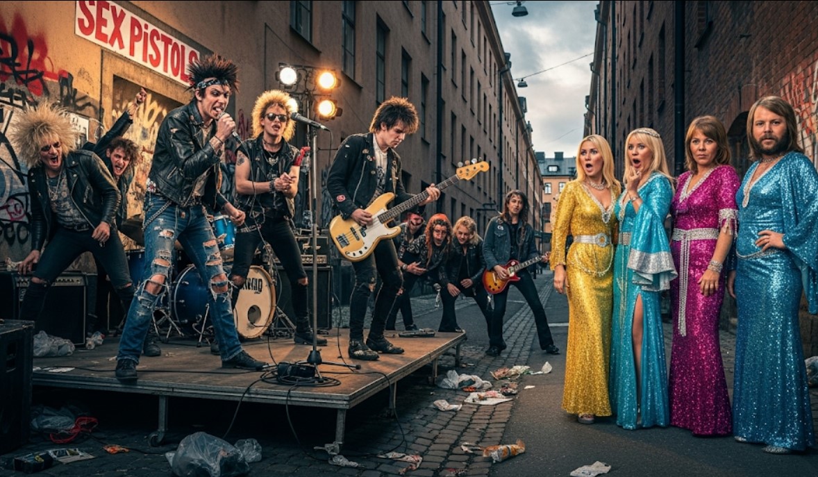 The Day Sex Pistols Shocked Abba in Sweden Punk Chaos Meets Pop Royalty