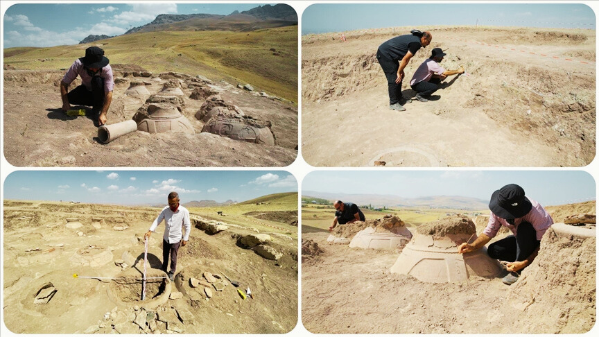 Archaeologists Unearth 76 Cuneiform-Inscribed Storage Jars at Kevenli Fortress in Van