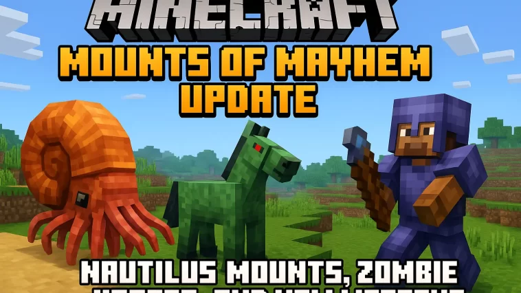 Minecraft Announces Mounts of Mayhem Update