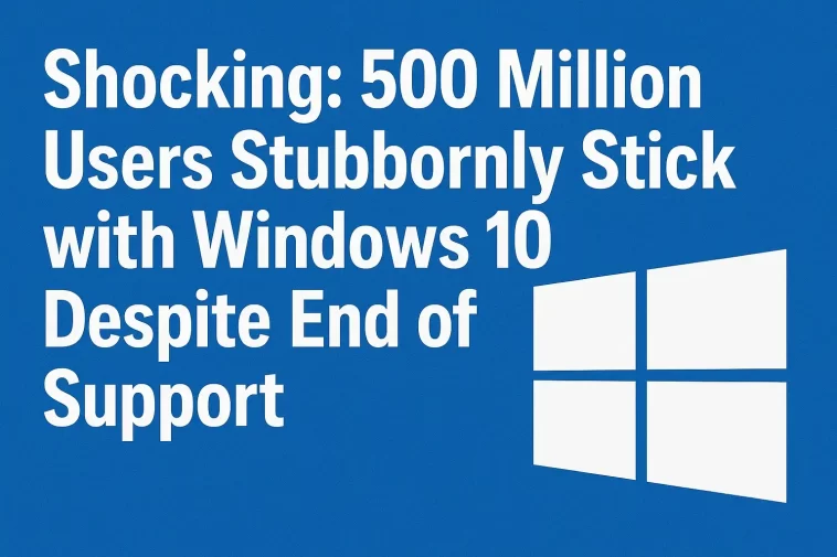 500 Million Users Stubbornly Stick with Windows 10 Despite End of Support