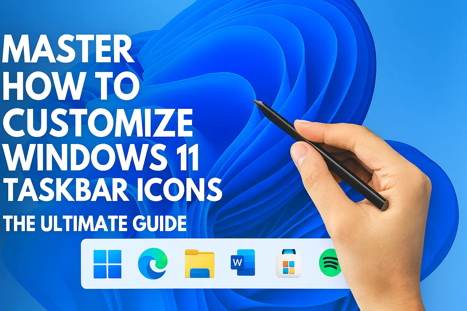 Customize Windows 11 Taskbar