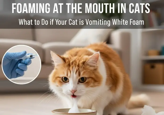 Foaming at the Mouth in Cats – What to Do if Your Cat is Vomiting White Foam 1 Foaming at the Mouth in Cats