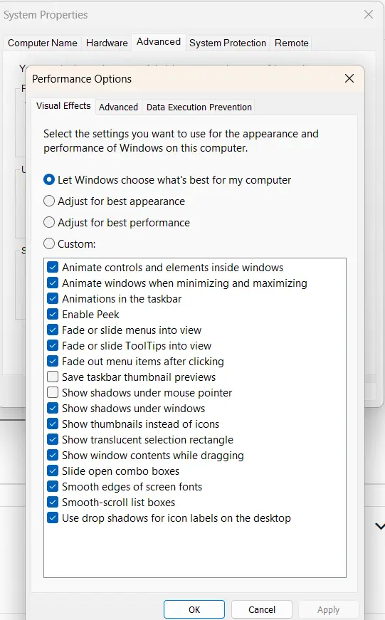 Windows 11 Running Slow: Powerful Ways to Fix It Quickly 3 Adjust for best performance