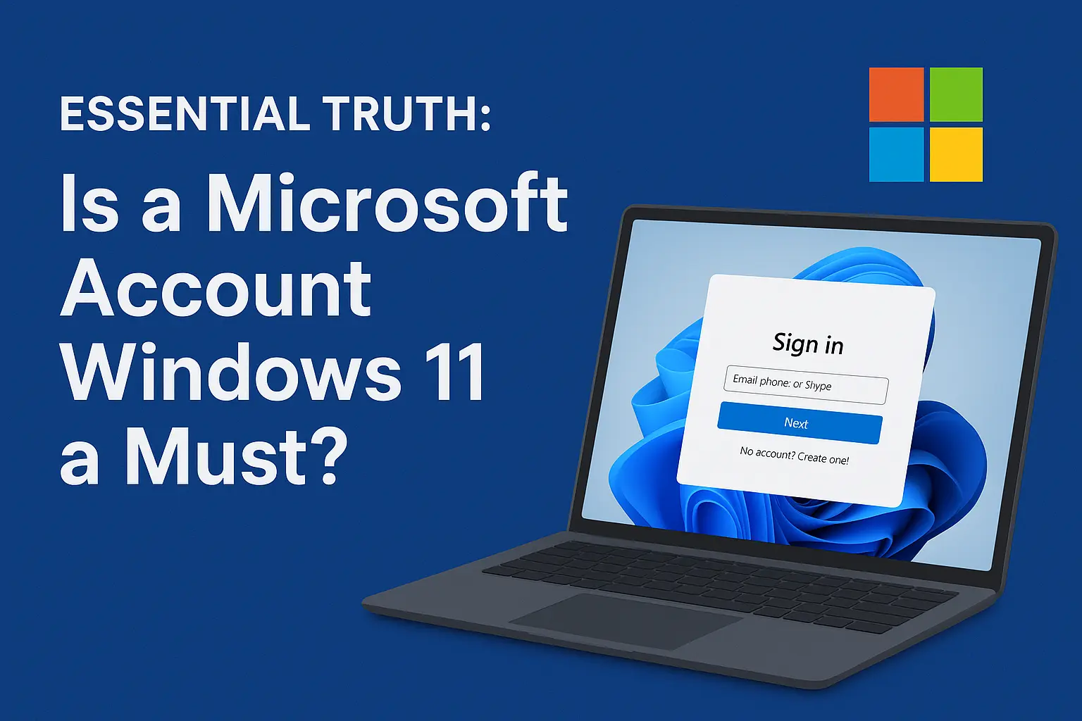 Is a Microsoft Account Windows 11 a Must