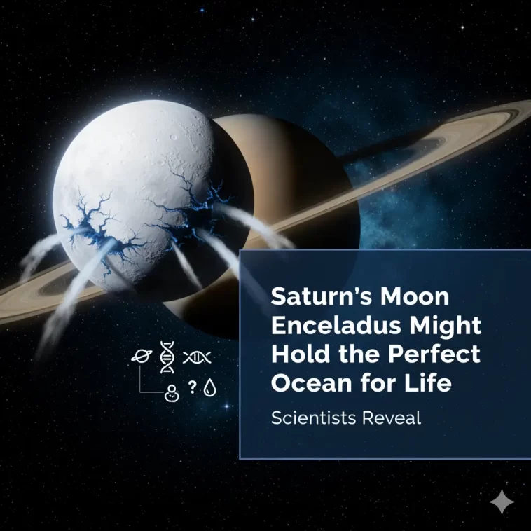 Saturn’s Moon Enceladus Might Hold the Perfect Ocean for Life, Scientists Reveal