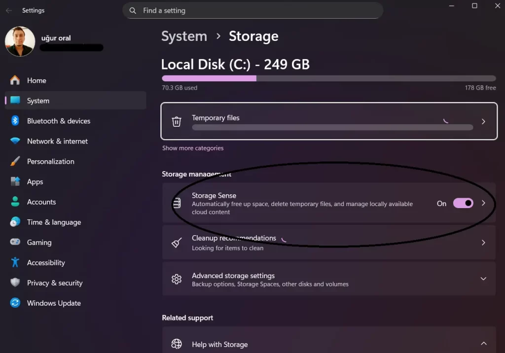 Storage Sense