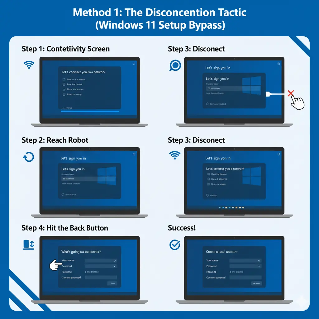 The Disconnection Tactic (Windows 11 Home & Pro)