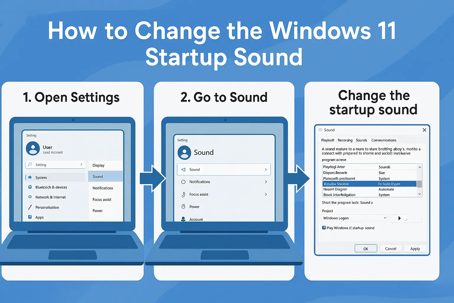 How to Change the Windows 11 Startup Sound