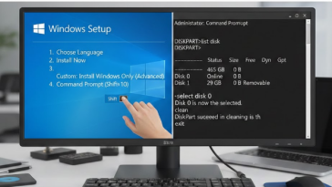 How to Completely Wipe a Disk with DiskPart During Windows Installation