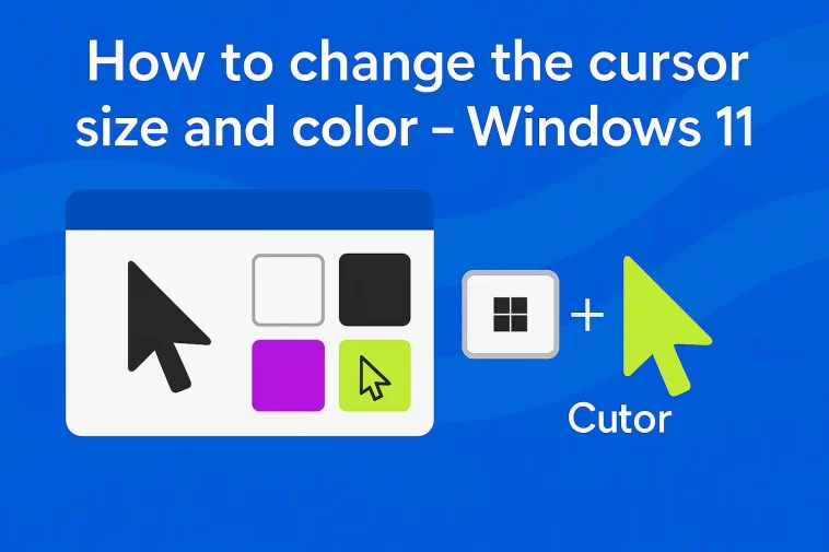 How to change the cursor size and color - Windows 11