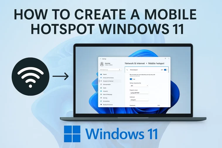 How to create a mobile hotspot Windows 11