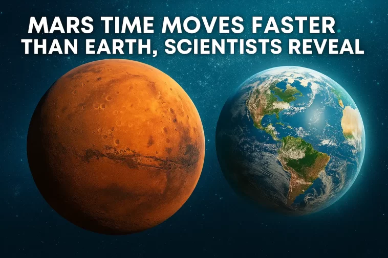 Mars Time Moves Faster