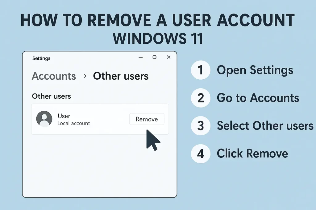 Remove a User Account Windows 11