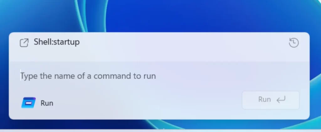 Windows Run Dialog Update