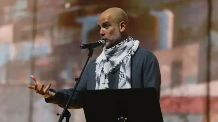 Guardiola Supports Palestine at Barcelona Charity Event