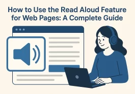 Read Aloud Feature for Web Pages
