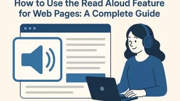 Read Aloud Feature for Web Pages