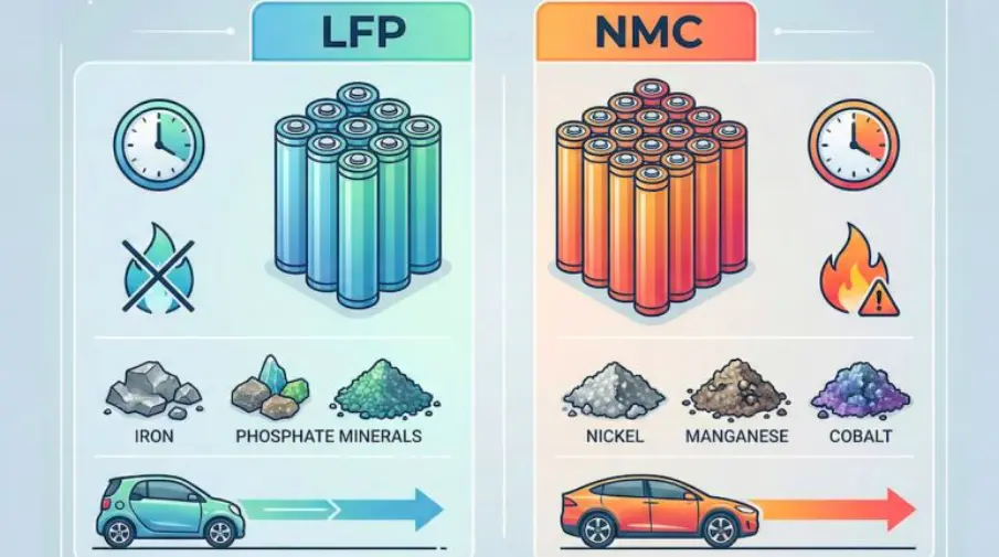 LFP vs NMC Battery Comparison
