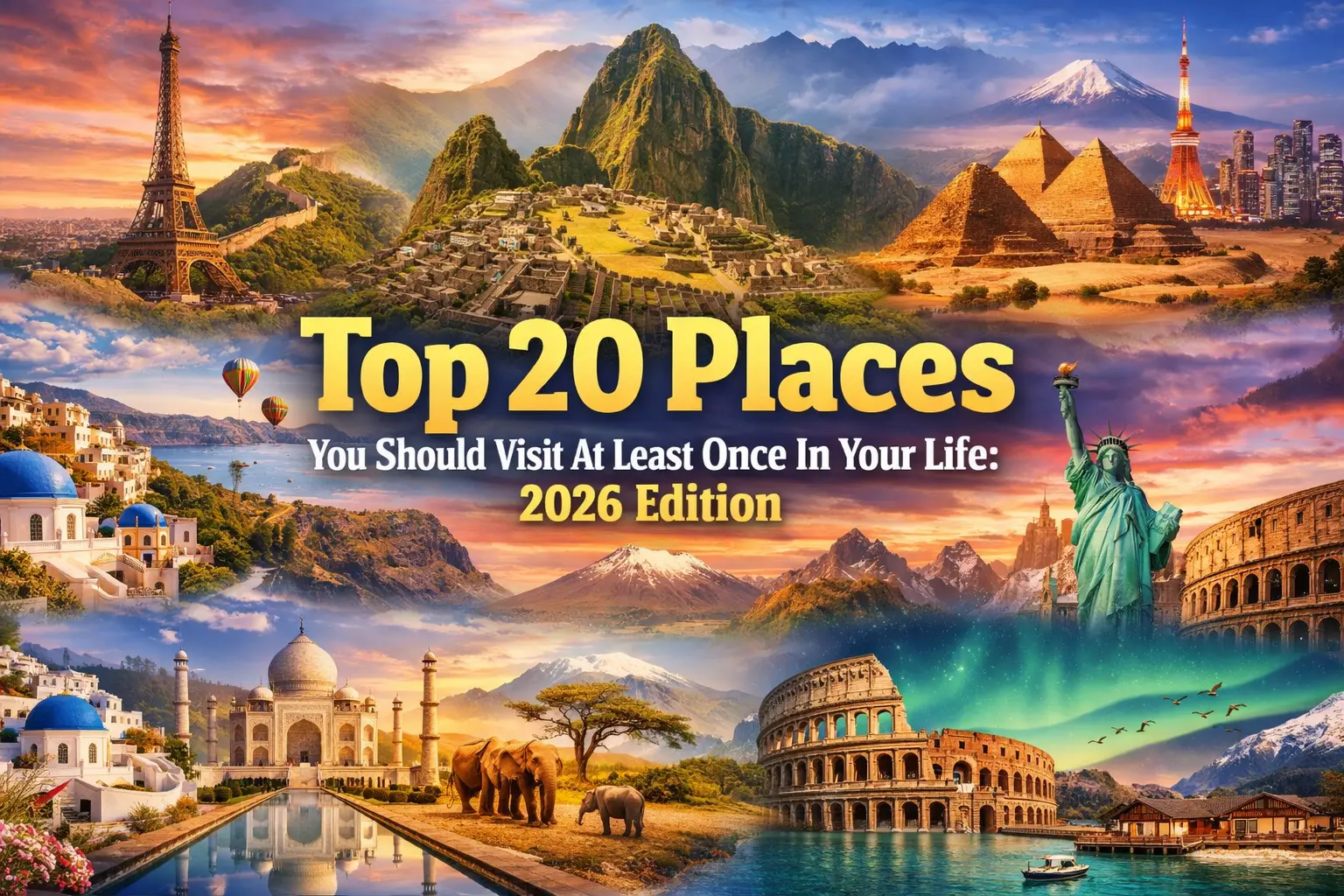 Top 20 Places You Should Visit At Least Once In Your Life