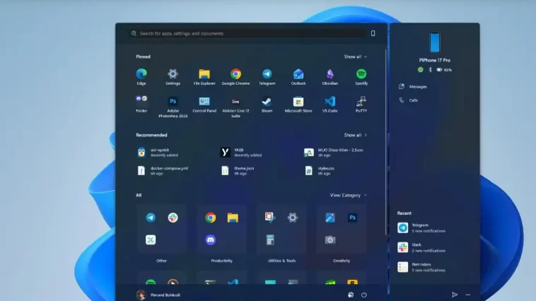 Windows 11 Start