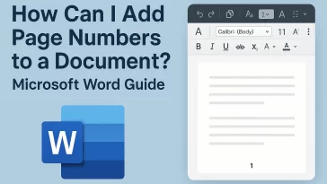 How Can I Add Page Numbers to a Document