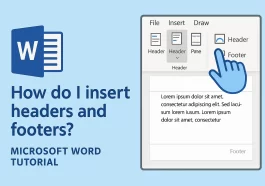 How do I insert headers and footers