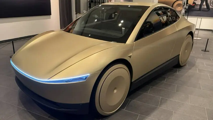 Tesla Cybercab Without Steering Wheel Hits Roads in April