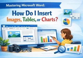 How Do I Insert Images, Tables, or Charts