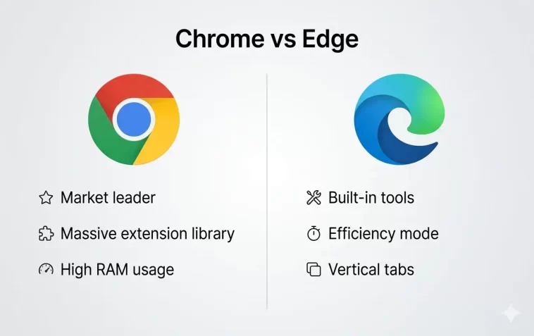 Chrome vs Edge: Which Browser Should You Use in 2026? 1 Chrome vs Edge