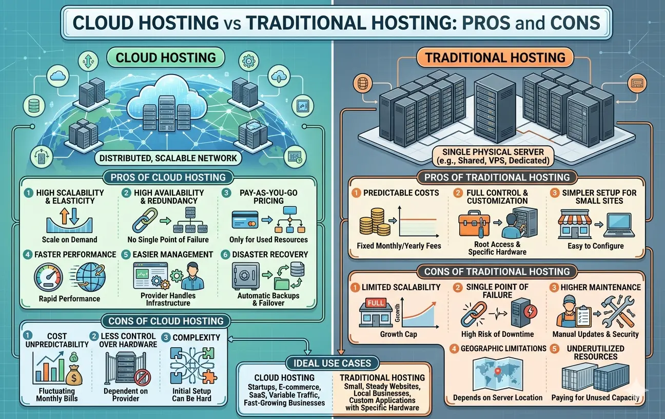 Cloud Hosting vs Traditional Hosting