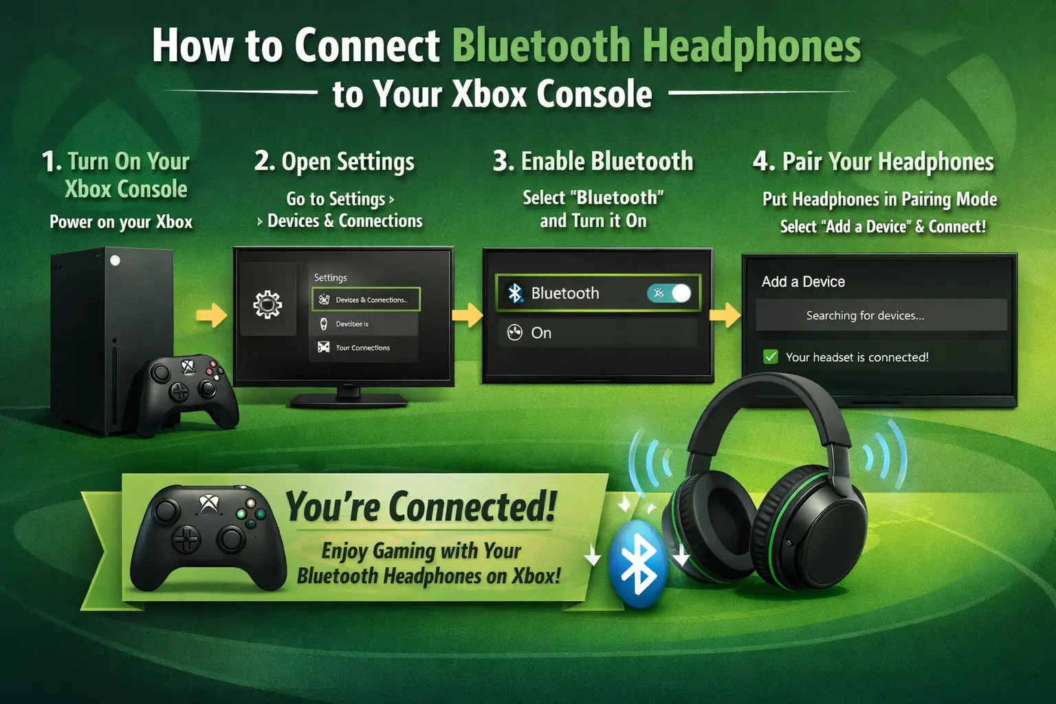 Connect Bluetooth Headphones to Your Xbox