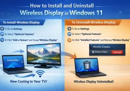 How to Install and Uninstall Wireless Display in Windows 11