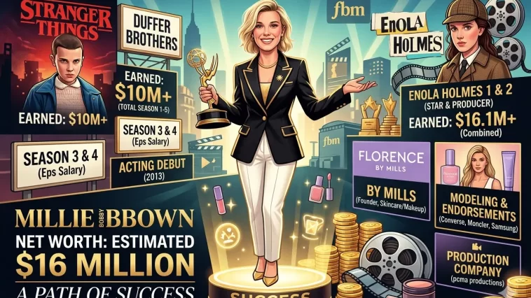 Millie Bobby Brown Net Worth 2026: Income, Properties, and Everything She Owns 3 Millie Bobby Brown Net Worth