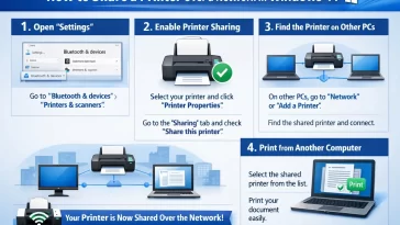 Share a Printer Over a Network in Windows 11