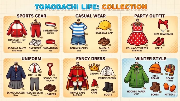 tomodachi life clothes