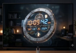 3D Clock Screensaver on Windows 11