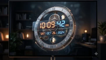 3D Clock Screensaver on Windows 11