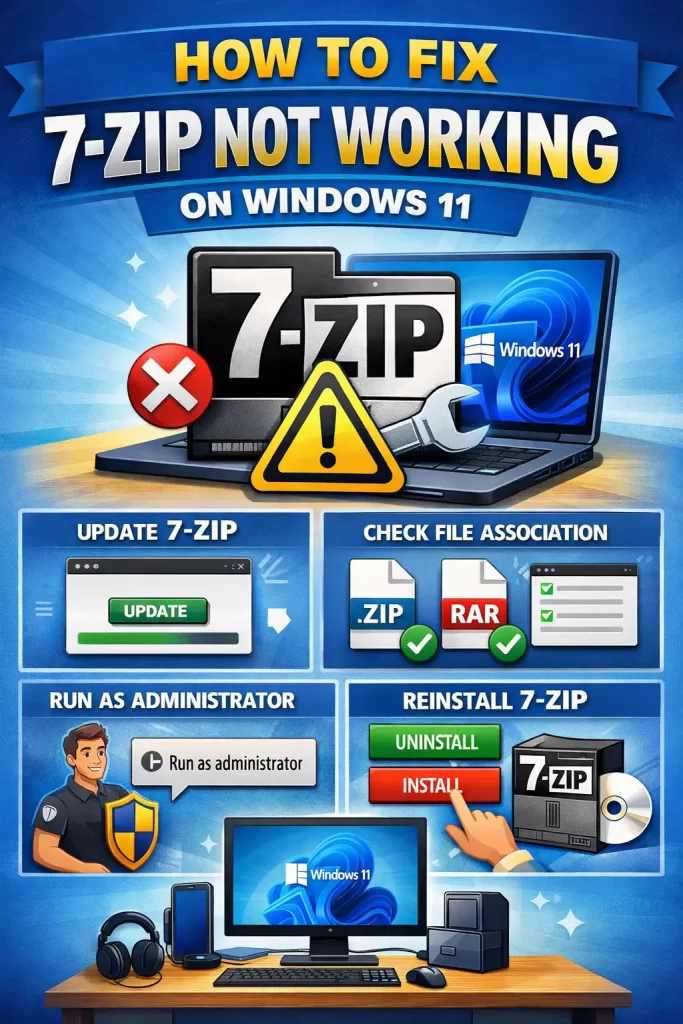 7-Zip Not Working on Windows