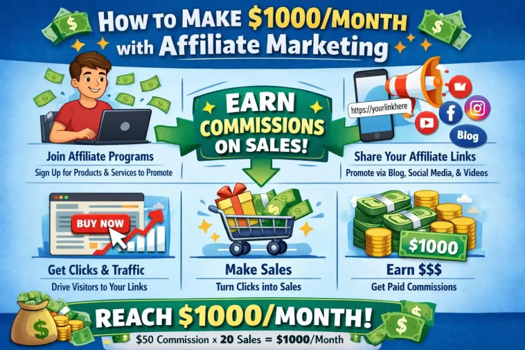 How to Make $1000/Month with Affiliate Marketing 1 Affiliate Marketing